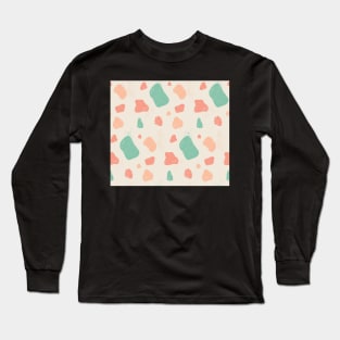 Hand Painted Colorful Terrazzo | Urban Finery Long Sleeve T-Shirt